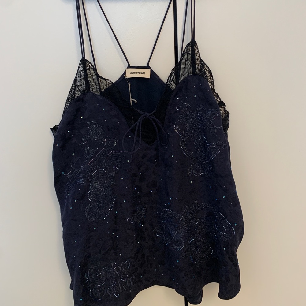 ZADIG ET VOLTAIRE Camisole in Encre Size M